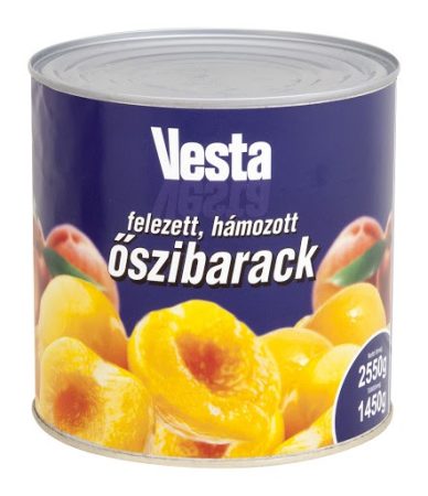 Konzerv őszibarackbefőtt felezett 2650g