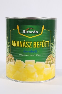 Konzerv ananász darabolt 3050g 