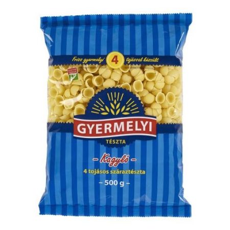 Tészta kagyló 4 toj. Gyermelyi 5kg