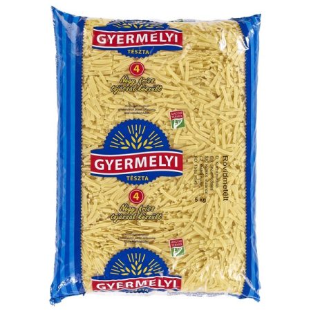 Tészta rövidmetélt 4 tojásos Gyermelyi 5kg