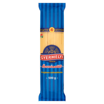 Tészta hosszúmetélt Gyermelyi 500g