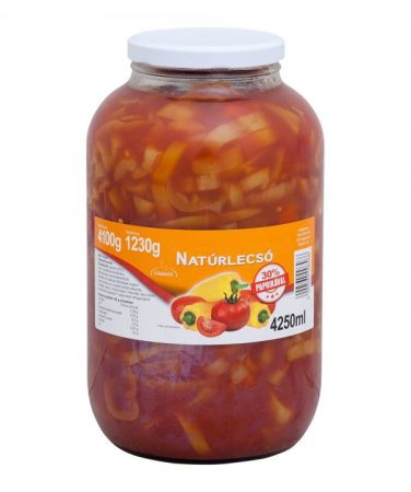 Lecsó natúr 30%  4200g/1260g