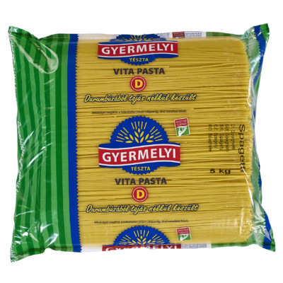 Tészta spagetti 4 toj. Gyermelyi 5kg