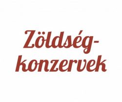 Zöldség konzervek
